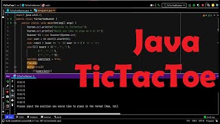 [ASMR] super simple tictactoe program in java!