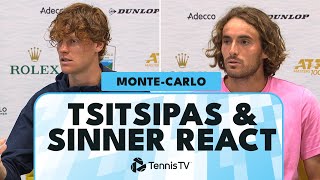 Stefanos Tsitsipas & Jannik Sinner React To Thrilling Semi-Final 🗣️ | Monte-Carlo 2024