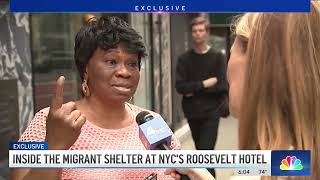 EXCLUSIVE: See inside the migrant shelter at NYC's Roosevelt Hotel | NBC New York
