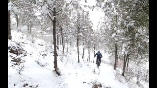 【AZ】这是我骑过最美的山地车路线！北京初雪山地骑行！