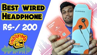 Best wired earphones | Ambrane Stringz 38 Lite Earphones Best cheapest headphones for for rough use