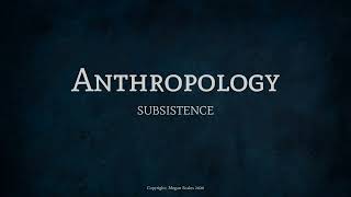 Subsistence - Part 1