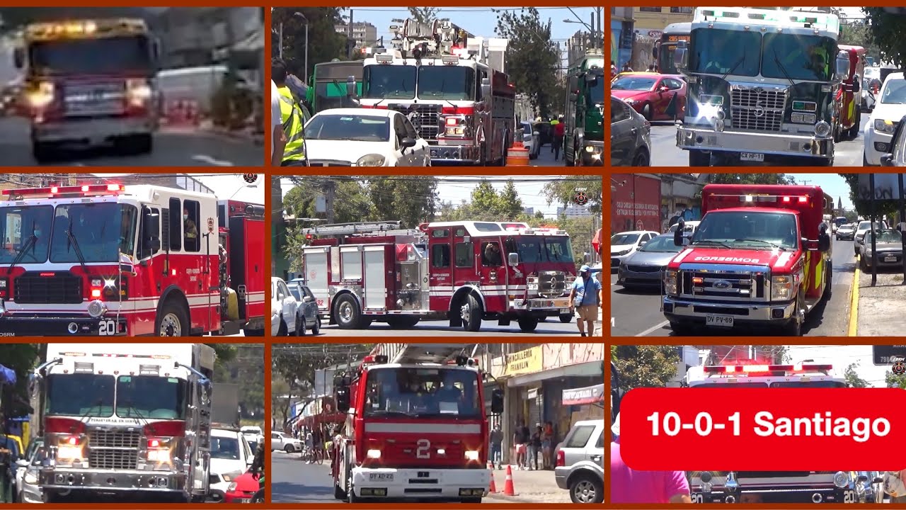 [Bomberos Santiago] Unidades Llegando A 2da Alarma De INCENDIO En La ...