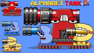 The Giant ROBOT TANK MARIO vs the Giant STRONGEST ROBOT TANK Alphabet Lore | GM Animation