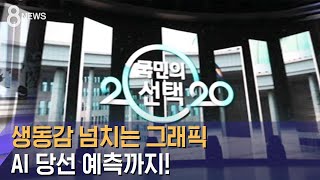 생동감 넘치는 그래픽…빠르고 정확한 AI 당선 예측 / SBS