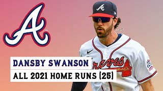 Dansby Swanson (#7) All 25 Home Runs of the 2022 MLB Season