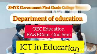 ICT in Education (BA \u0026BCom -2nd Sem OEC Education)