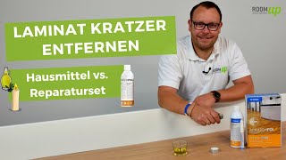 Laminat Kratzer entfernen | Hausmittel vs. Reparaturset