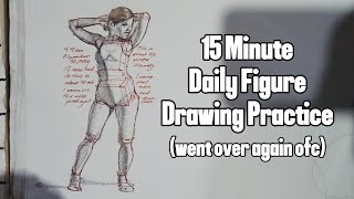 15 Minute Figure Drawing Focused Study (11/30/2024)