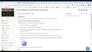 Python Assignment 4A While Loop & Dot Notation Program Demo