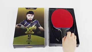 Paleta de ping pong profesional Loki E9 stars