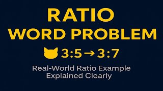 Ratio Word Problem Explained Step by Step (Algebra 1 Example)