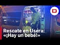 Pánico en el rescate de una familia atrapada en un incendio en Usera «Hay un bebé»