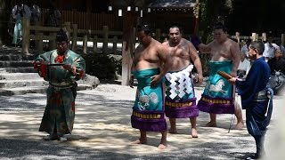 「横綱 鶴竜」熱田神宮奉納横綱土俵入り 平成28年7月2日