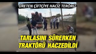 Kırşehir'de çiftçinin traktörü tarlasını sürerken haczedildi