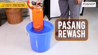 Cara Memasang ReWash \u0026 ReClean Mesin Cuci Portable Hemat \u0026 Praktis !