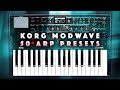 Korg Modwave: 50 Arp Presets/Performances. Sound Demo