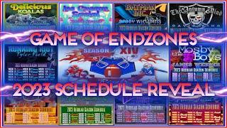 GOE 2023 Schedule Reveal