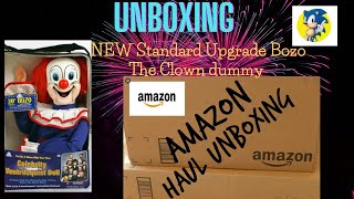 Unboxing my new standard upgrade Bozo the clown dummy #LASTTRACKER #PLUSHTUBER