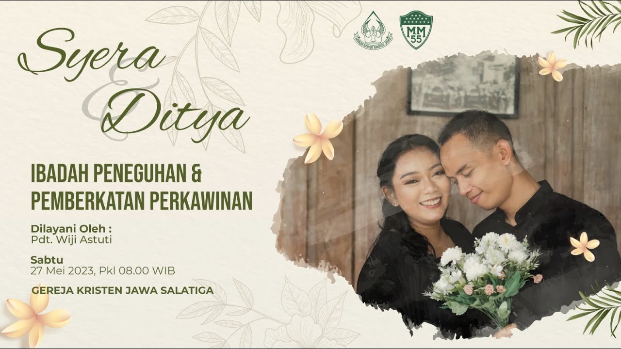 Peneguhan Dan Pemberkatan Nikah Syera & Ditya . 27 Mei 2023 - YouTube