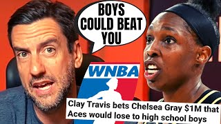 Woke WNBA SILENT After Clay Travis Bets $1 MILLION Because He KNOWS They'd Lose To High School Boys