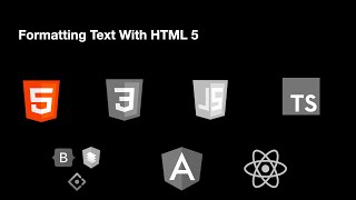 HTML 5 - Text Formatting