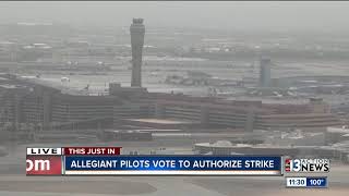 Allegiant Air pilots vote to authorize strike