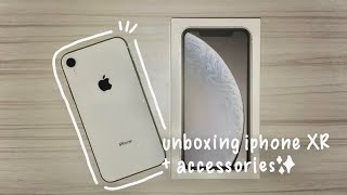 Iphone XR Unboxing + accessories😍 2021 *new box*