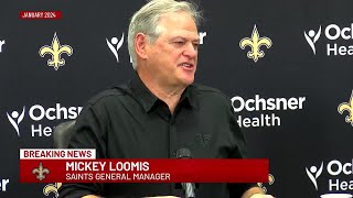 Mickey Loomis, in his 22nd year as Saints' GM, remains as head coach Dennis Allen is fired