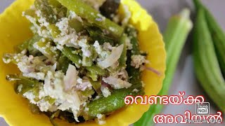 വെണ്ടയ്ക്ക കൊണ്ടൊരു അവിയൽ ആയാലോ /ladies finger avial #shilpas ruchi world #avial #veg recipies