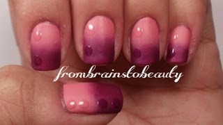 Gradient Matte Nail Tutorial | Pink \u0026 Purple