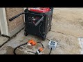 harbor freight predator 9500 watts inverter generator running a 5 ton ac