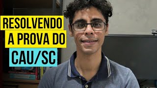 Corrigindo a prova do Concurso CAU SC de Arquiteto e Urbanista!!!