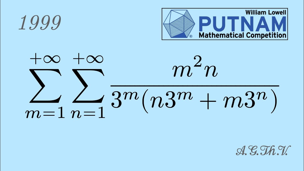 William Lowell Putnam Mathematical Competition, 1999, Problem A4 - YouTube