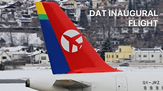 DANISH AIR TRANSPORT INAUGURAL FLIGHT FROM BILLUND TO INNSBRUCK