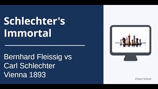 Schlechter's Immortal: Bernhard Fleissig vs Carl Schlechter