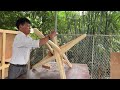 the 70 year old carpenter s wood processing project. building a peculiar shaped table.