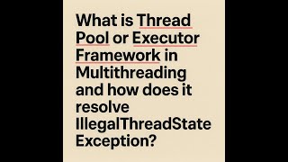 Executor Framework in Multithreading in Java: How Thread Pools Work-Complete Guide #multithreading