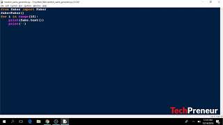 How to make a name generator in python | Python made fun | TechPreneur