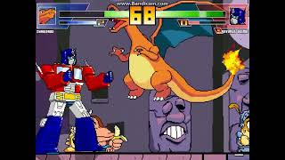 MUGEN battle #5873: Charizard vs Optimus Prime