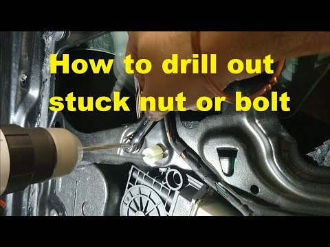 How to remove stuck or spinning bolt, screw or nut by drilling How to remove stuck or spinning bolt, screw or nut by drilling