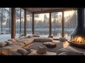 smooth morning jazz music at cozy winter ambience ⛄ relaxing jazz instrumental music for work study