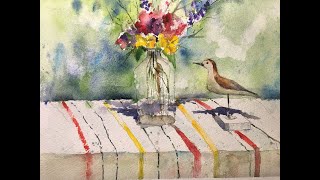 En Plein Air Watercolor Flower Painting-  with Chris Petri
