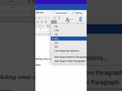 How to indent reference list APA or MLA style