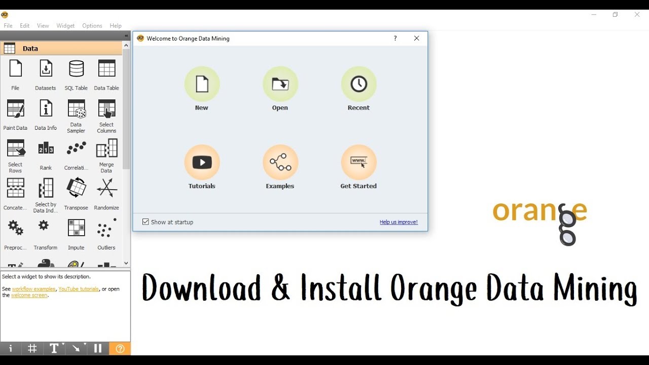 How To Download And Install Orange Data Mining Tool - YouTube