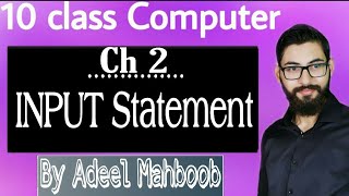 INPUT Statement in GW BASIC | 10 class computer chapter 2