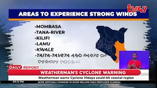 Warning issued on cyclone Hidaya hitting the coastal region