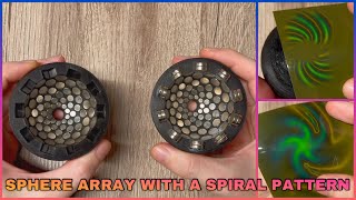 Spherical magnet array with a spiral configuration 🌀🧲