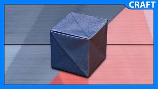 How to make an Easy Origami Cube | Paper Blocks | No glue