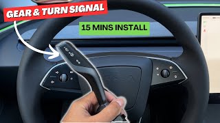 Tesla Model 3 Highland S3XY Gear \u0026 Signal Stalks: The BEST Upgrade with Easy Installation!